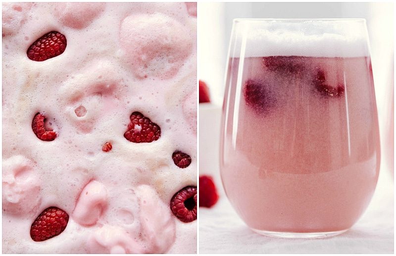 Up-close shot of this straightforward Sherbet Punch