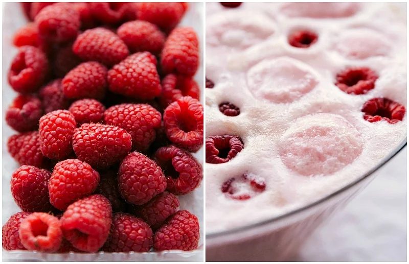 Up-close shot of berries for skippable finish on Sherbet Punch