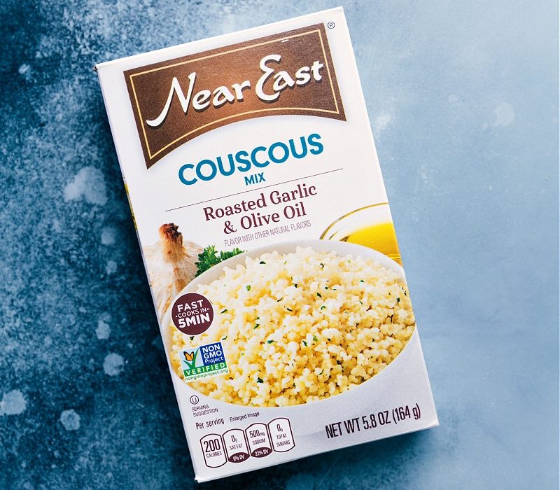 The couscous mix used in this recipe.