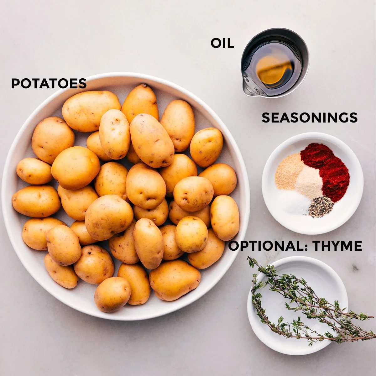 All the ingredients prepped out for this recipe to make for straightforward preparation.