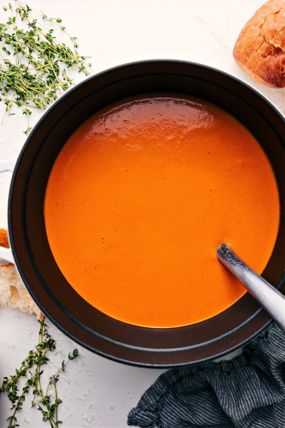 Roasted Red Pepper Gouda Soup at Home