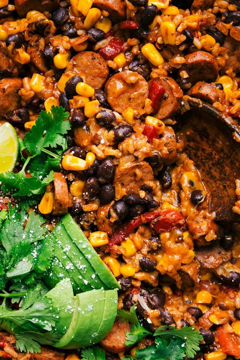 Sausage plus Rice Recipe (One Skillet)