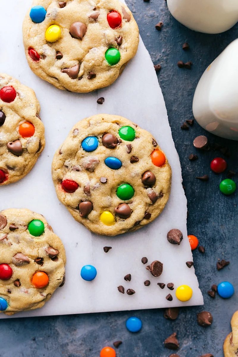 Chocolate Chip M&M Cookies for Supper