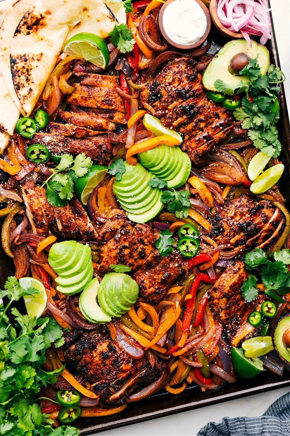 Sheet Pan Chicken Fajitas for the Table