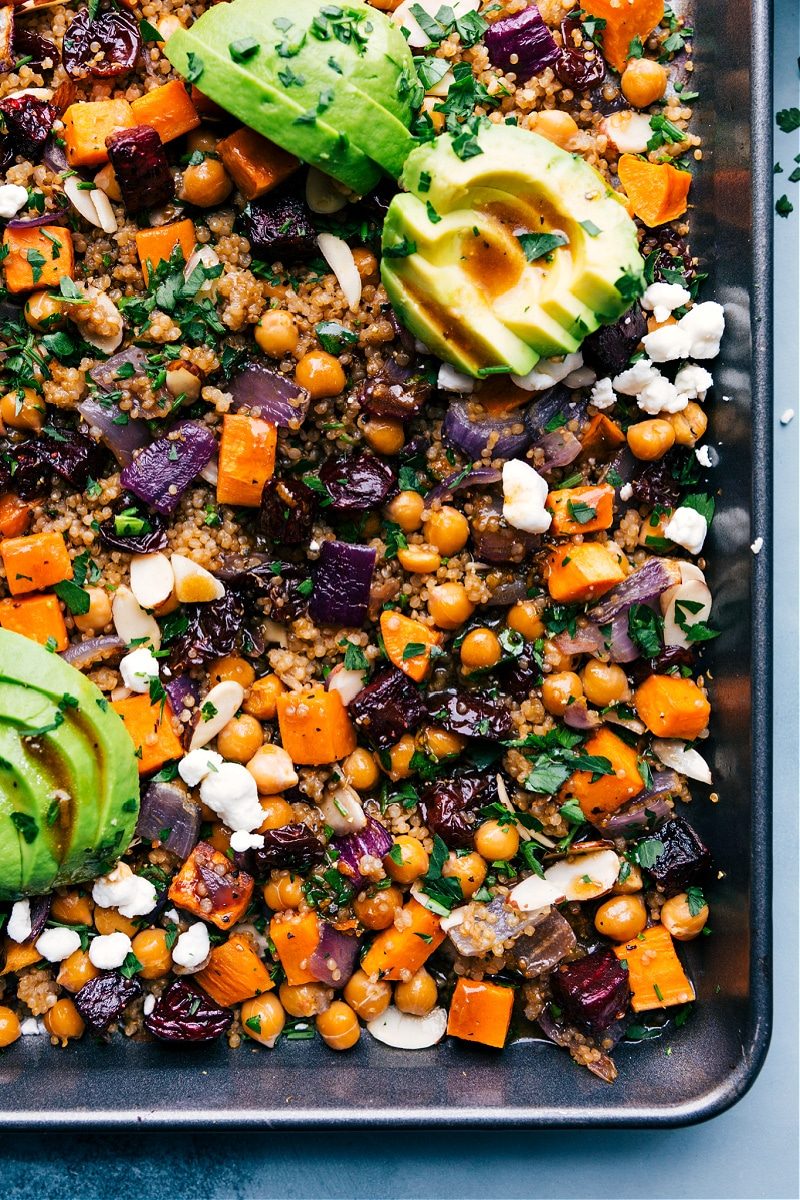 Sheet Pan Quinoa Pilaf for Supper