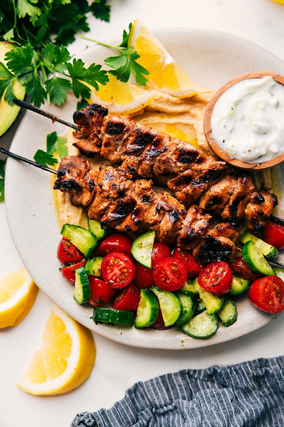 Shish Tawook (Chicken on Skewers) for the Table