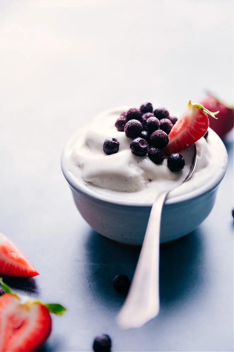 Vanilla Frozen Yogurt for the Table