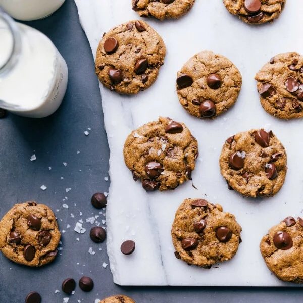 Healthy Pumpkin Cookies fresh out of the oven.