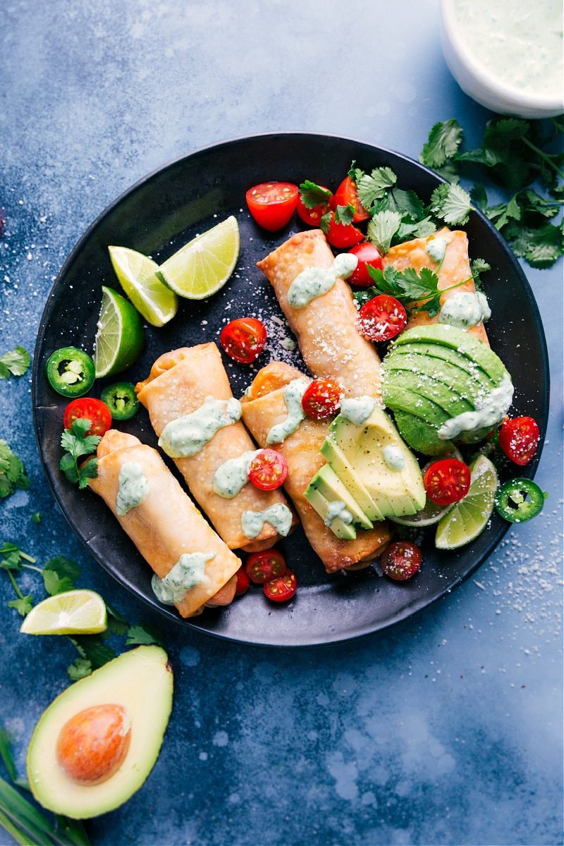 Southwest Egg Rolls (Air Fryer Recipe!) from the Pot