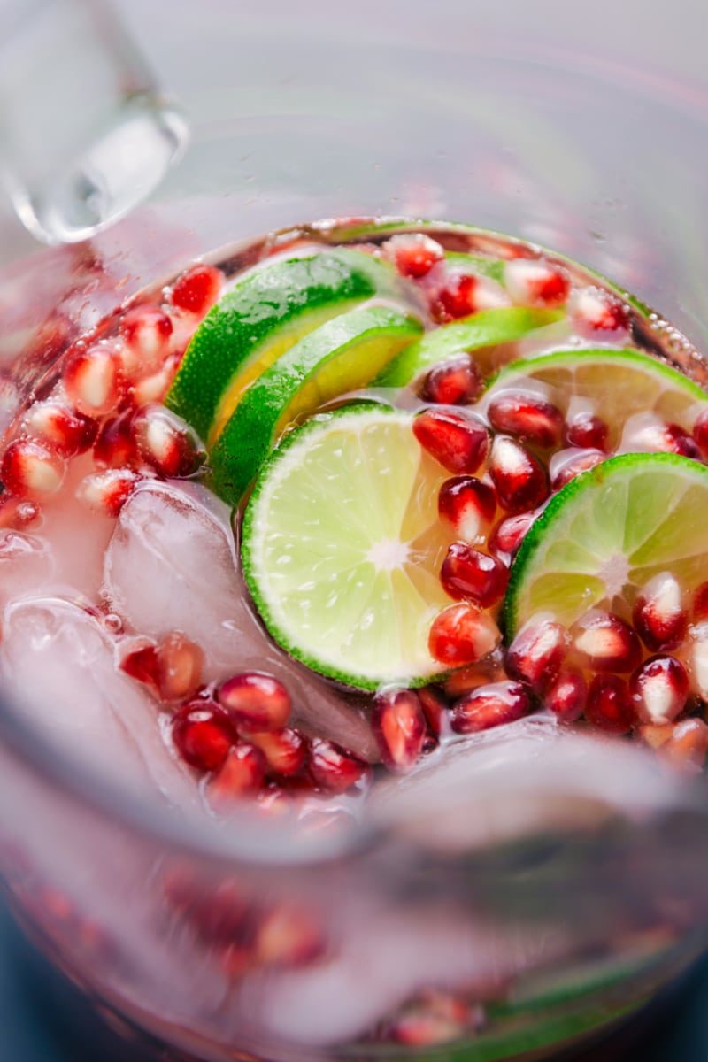 Sparkling Pomegranate Juice for Supper