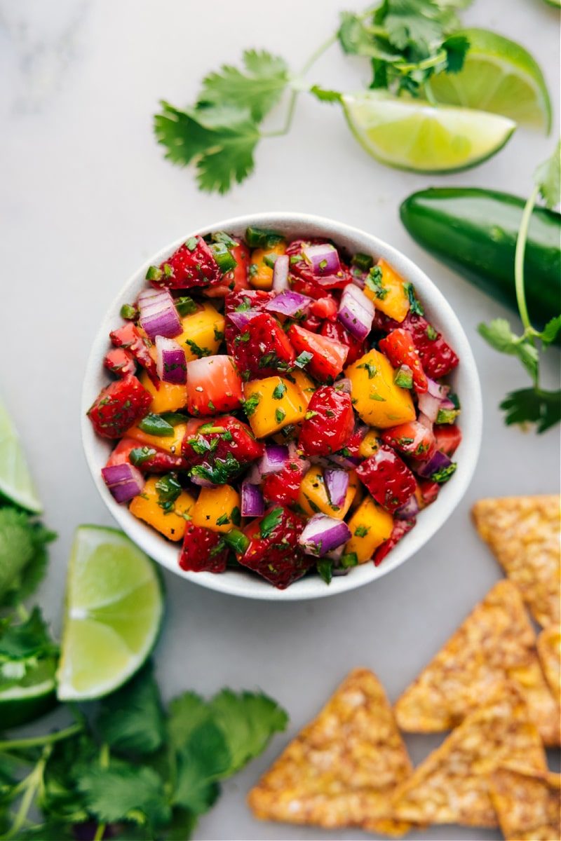 Strawberry Mango Salsa for Supper