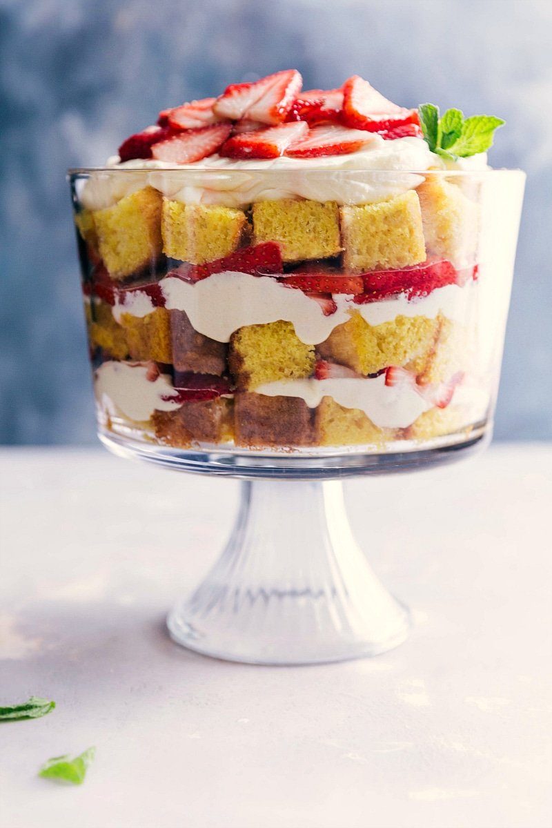 Strawberry Shortcake Trifle at Home