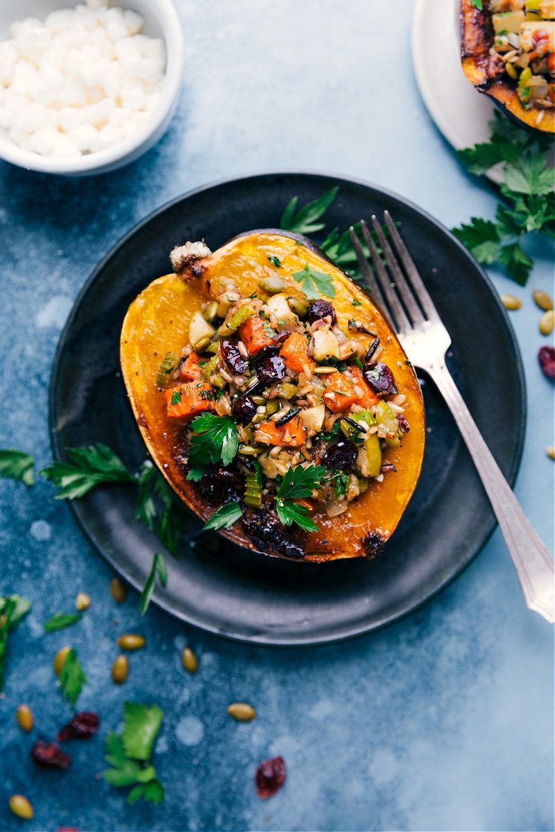 Stuffed Acorn Squash at Home