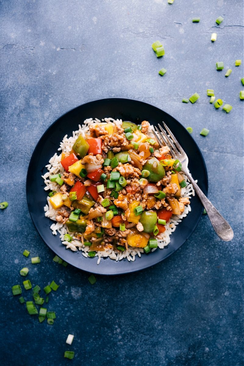 Sweet plus Sour Chicken Stir-Fry