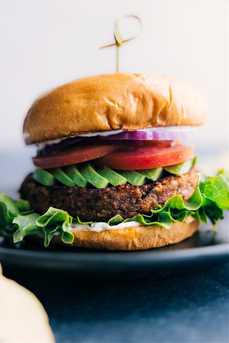 Sweet Potato Black Bean Burger for Supper