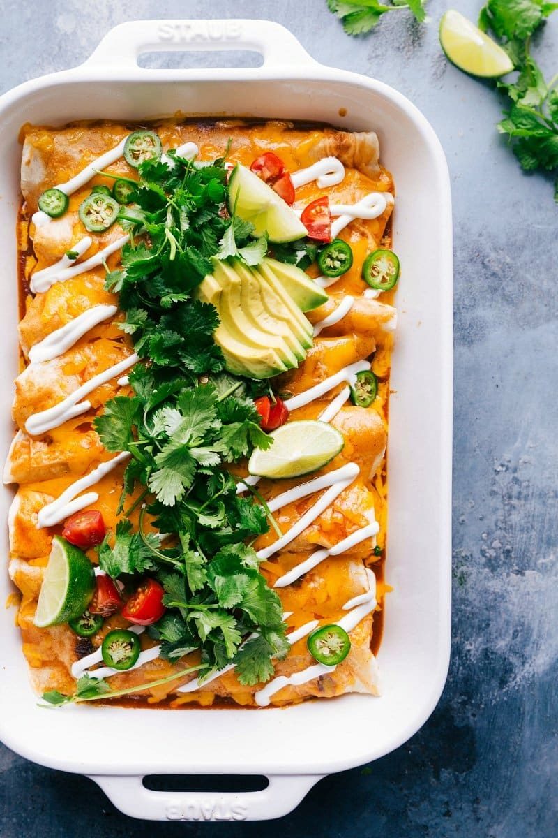 Sweet Potato And Black Bean Enchiladas from the Pot
