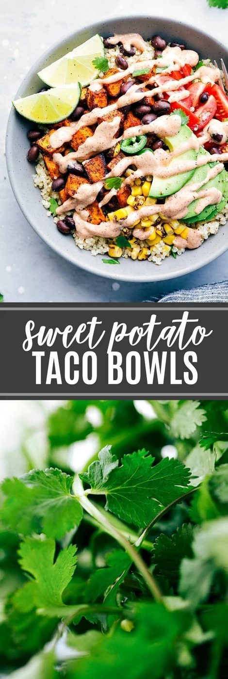 The ultimate BEST EVER sweet potato taco bowls! via flexfa.com