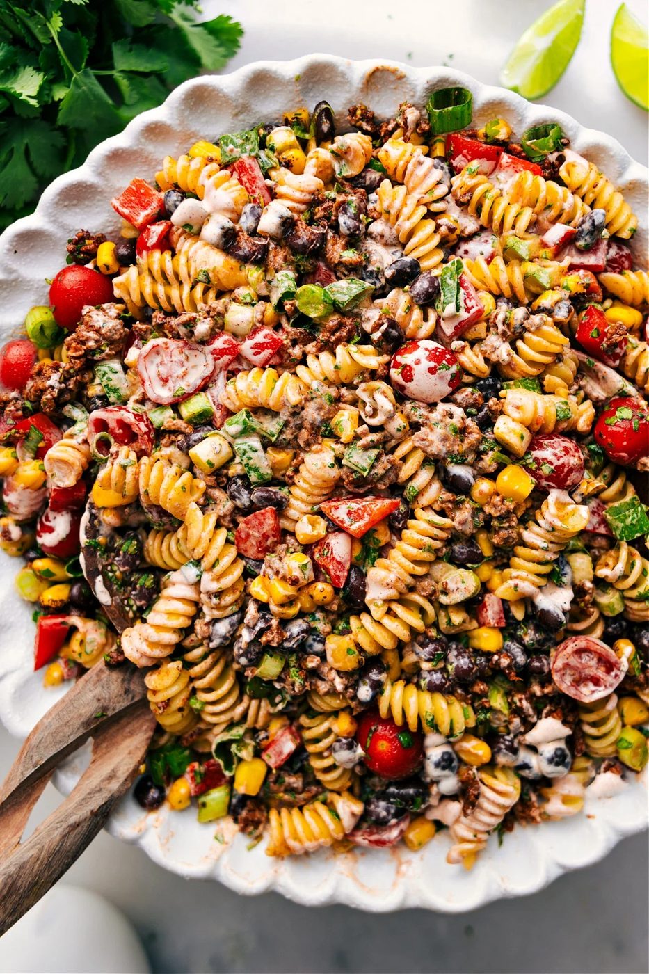 Taco Pasta Salad for the Table