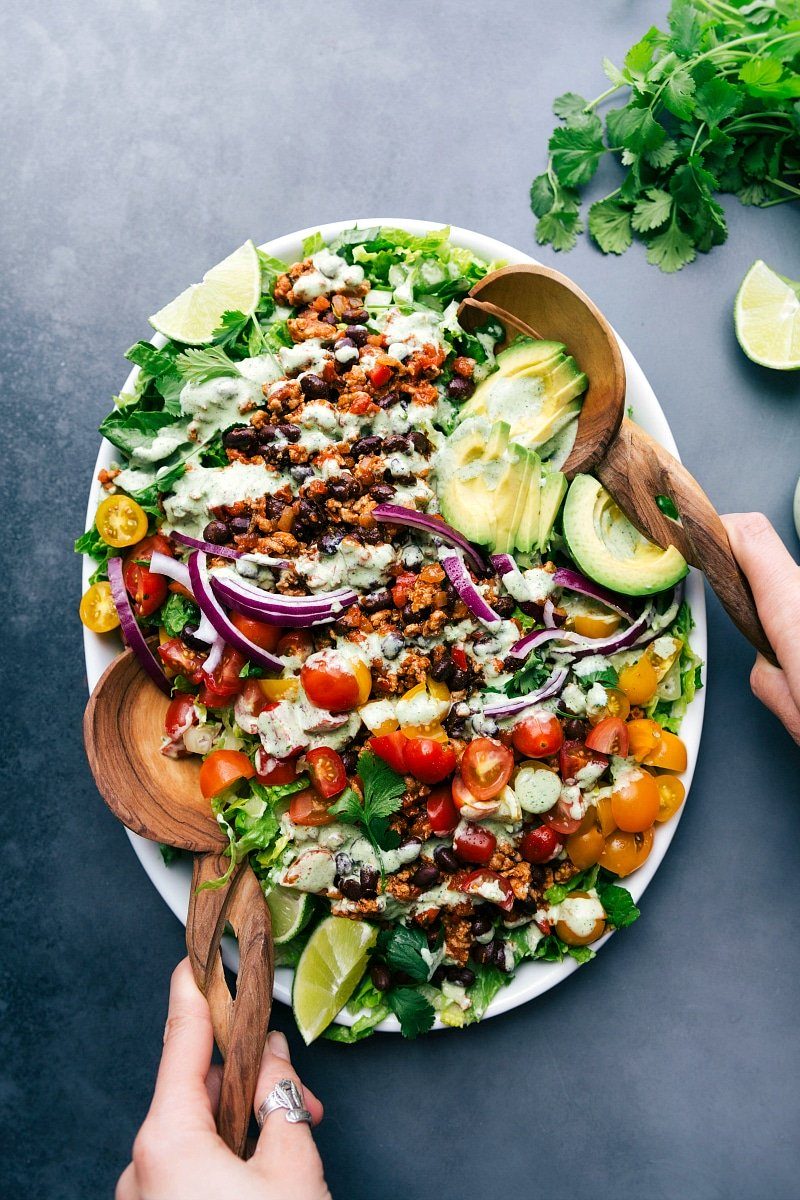 Turkey Taco Salad for the Table