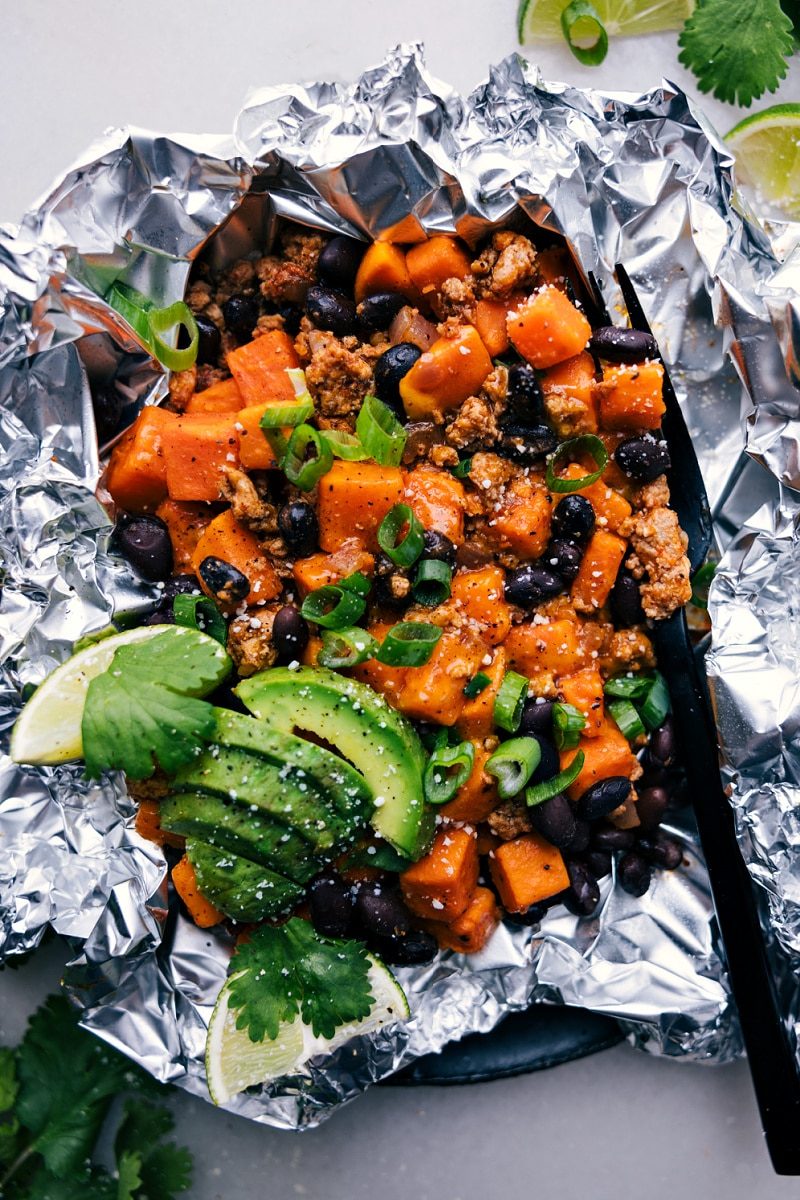 Sweet Potato Foil Packets at Home