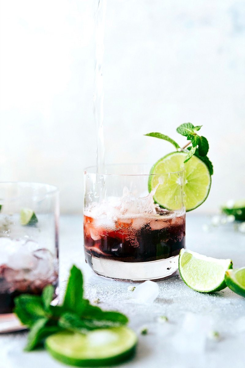 Tart Cherry Juice Mocktail for the Table