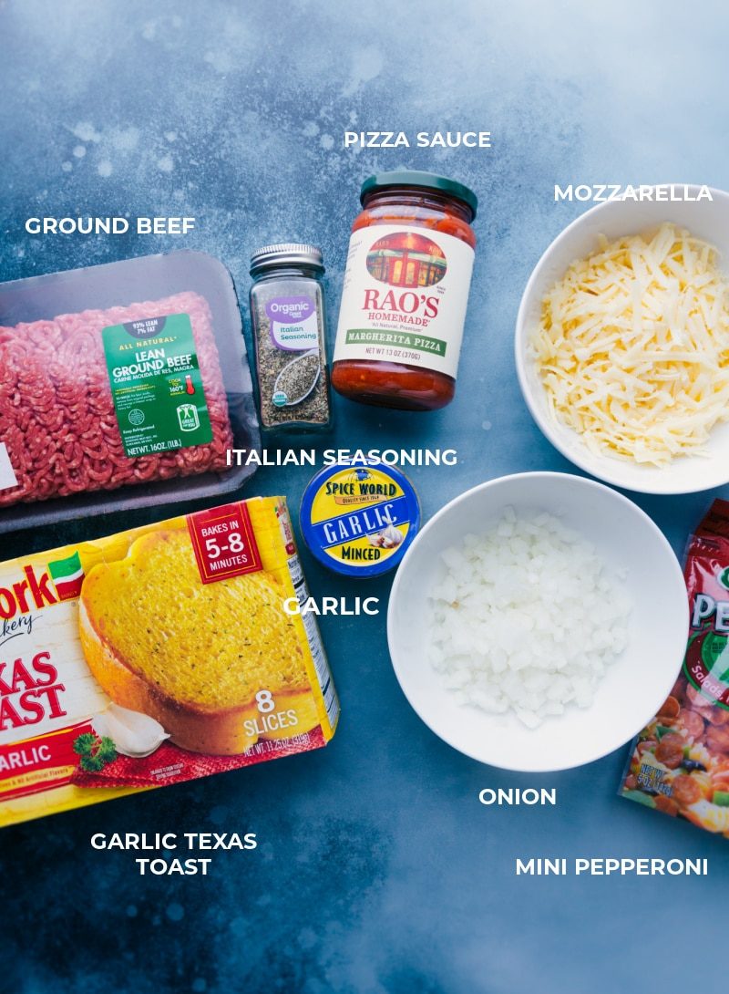 All the ingredients used in this dish.