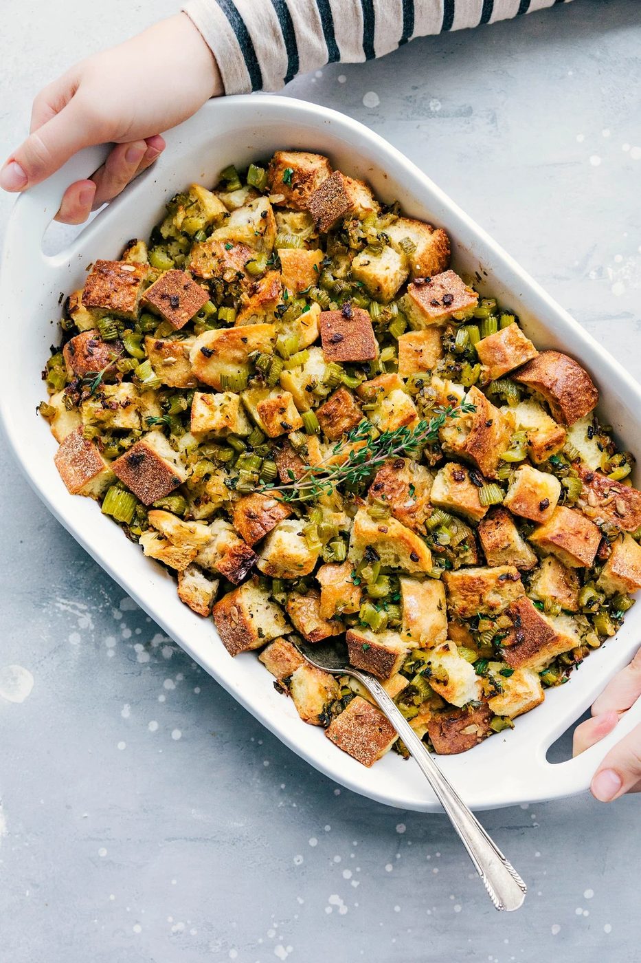 Thanksgiving Dressing from the Pot