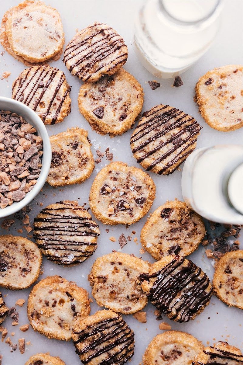 Toffee Shortbread Cookies at Home