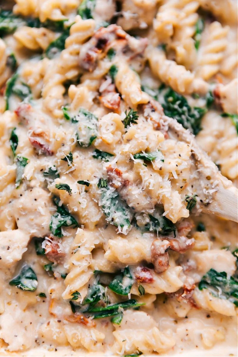 Tuscan Chicken Pasta Recipe (ONE PAN!) from the Pot