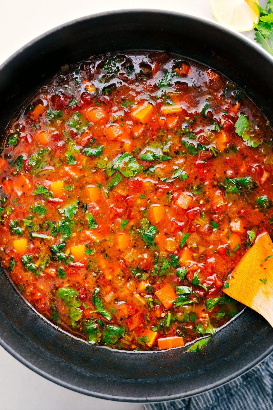 Vegetable Broth Soup from the Pot