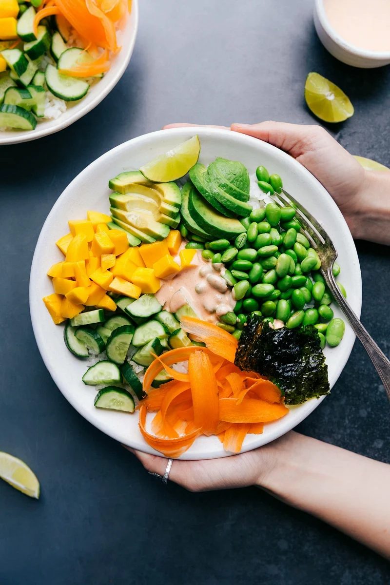 Vegetarian Sushi Bowls for Supper