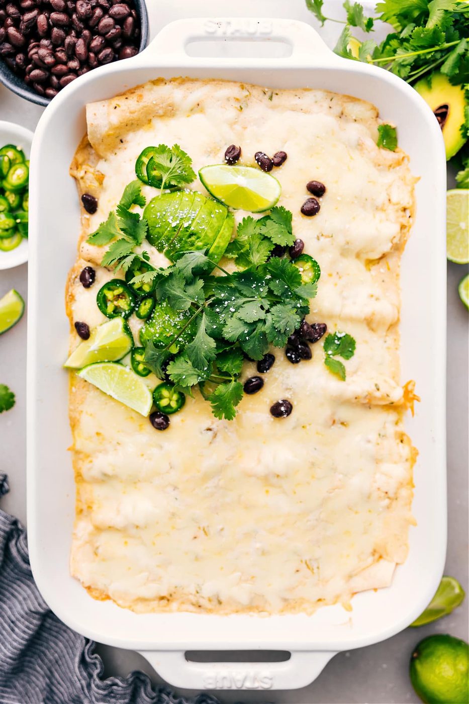 White Chicken Enchiladas