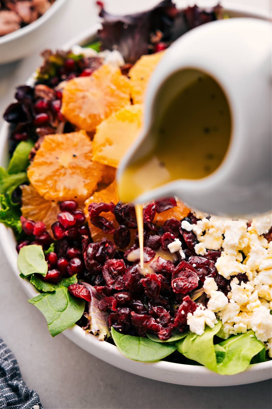 Winter salad dressed with the most satisfying dressing.