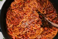 One Pot Wonder Spaghetti