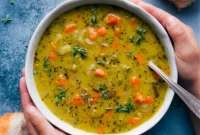 Hearty Vegetarian Split Pea Soup