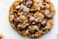 Chewy Pecan Oatmeal Cookies