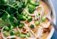 Vibrant Green Curry Noodle Bowl