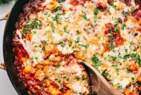 Golden Cheesy Tortellini Bake