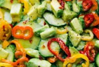 Refreshing Cucumber and Bell Pepper Salad
