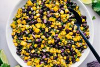 Tropical Mango Black Bean Salsa