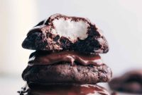 S’mores-Inspired Chocolate Marshmallow Cookies