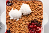 Irresistible Cherry Crisp