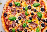 Sweet and Savory Blackberry Basil Pizza