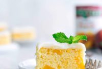 Luscious Peach Cream Cake