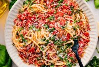 Garden Fresh Bruschetta Pasta