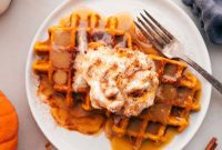 Golden Pumpkin Waffles