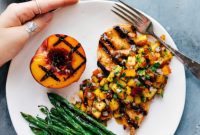Sweet and Tangy Peach Salsa Chicken