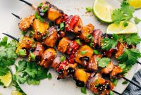 Glazed Teriyaki Chicken Skewers