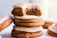 Cinnamon Roll Pumpkin Spice Cookies