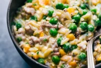 Quick One Pot Creamy Pesto Orzo